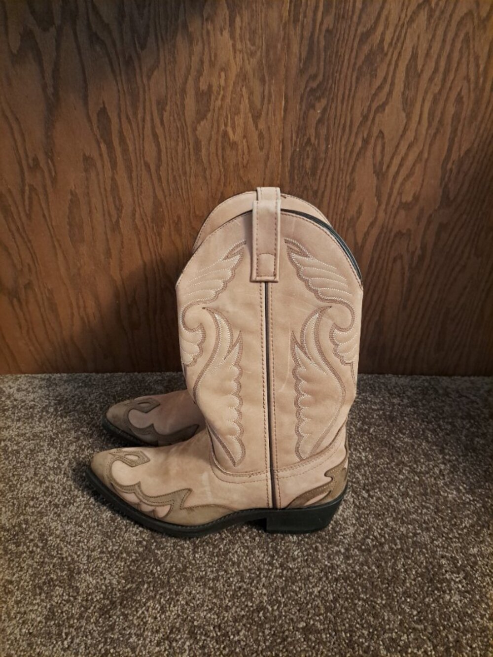 Vintage WRANGLER RB889 W.B. Masterson Special Edition Leather Cowboy Boots - Picture 3 of 10